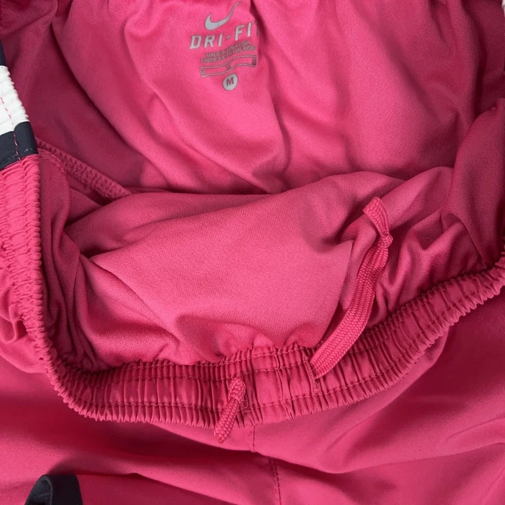 Nike Shorts Womens Medium Pink Dri-FIT Lined Running Athletic Tempo‎ Gym Workout